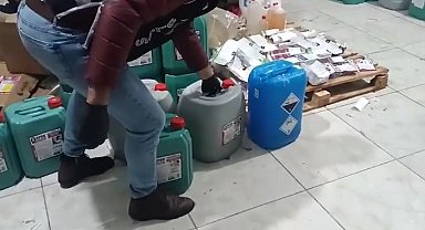 Kayseri'de tonlarca sahte parfüm ve deterjan ele geçirildi