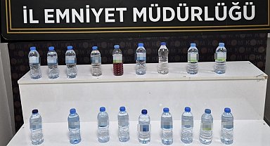 Kırşehir'de 34 litre kaçak alkol ele geçirildi
