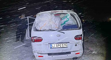 Konya'da kar ve buzlama kazaya neden oldu: 4 yaralı