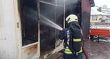 Konya'da sobayı tinerle yakan kişi yaralandı