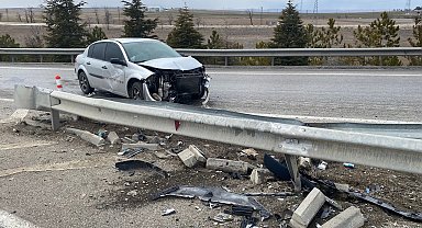 Konya'da trafik kazası: 1 yaralı