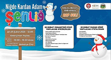 Niğde'de Kardan Adam Şenliği Başlıyor