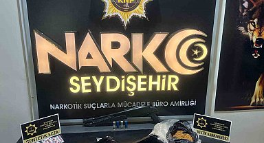 Seydişehir'de uyuşturucu ve silah ele geçirildi