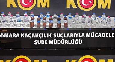 Son 3 ayda Ankara merkezli 7 ilde icra edilen sahte alkol operasyonlarında 155 şüpheli gözaltına alındı