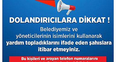 Talas Belediyesi'nden dolandırıcılık uyarısı