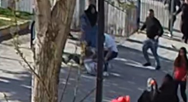 Aksaray'da okul müdürüne saldırı anı kamerada