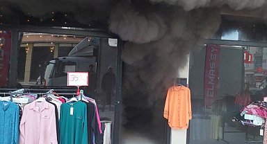 Ankara'da giyim mağazasında yangın