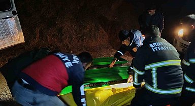 Baraj gölüne düşen kamyonet sürücüsünün cansız bedenine ulaşıldı