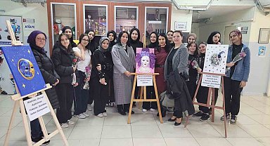 Beyşehir'de kadın maskeleriyle farkındalık sergisi