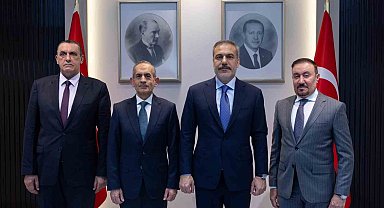 Dışişleri Bakanı Fidan, Irak Türkmen Cephesi Başkanı Turan'ı kabul etti