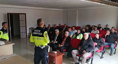 Hüyük'te jandarmadan belediye personeline trafik eğitimi