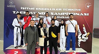 İşitme Engelliler Türkiye Taekwondo Şampiyonası'nda Kayseri'ye 7 madalya