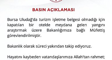 İşletme belgesi olmadığı için kapatılan oteldeki yangınla ilgili müfettiş görevlendirildi