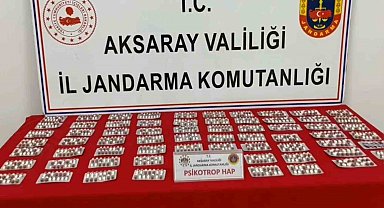 Jandarmanın operasyonunda uyuşturucu hap ele geçirildi