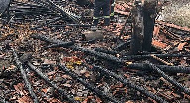 Karapınar'da ev yangını