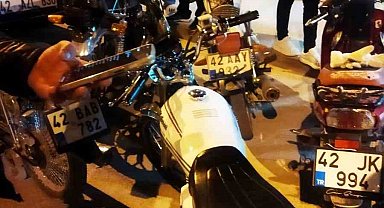 Karapınar'da motosiklet denetimi