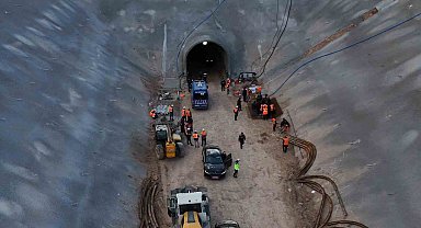 Kaya düşen hızlı tren şantiyesinde arama kurtarma çalışmaları tamamlandı