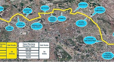 Kayseri'de toplu ulaşım ağı genişliyor