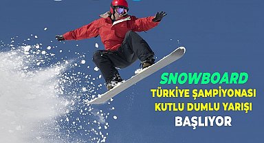 Kutlu Dumlu Snowboard Türkiye Şampiyonası Kayseri'de başlıyor