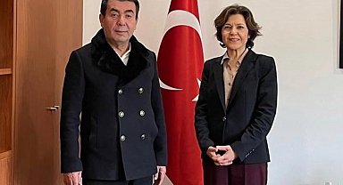 Metin'den Başkonsolos Zeybek'e ziyaret