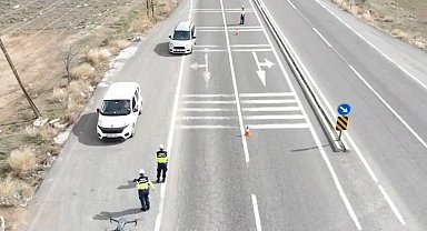 Ramazan Bayramı'nda trafik güvenliği için dron destekli denetimler arttı