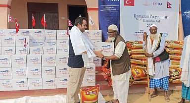 TİKA'dan Nepal'de 500 aileye gıda desteği