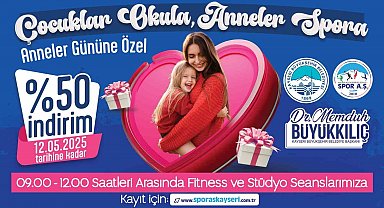 Büyükşehir Spor A.Ş.'den Anneler Günü sürprizi: 'Çocuklar Okula, Anneler Spora'