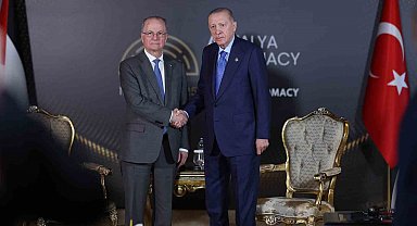 Cumhurbaşkanı Erdoğan, Filistin Başbakanı ve Dışişleri ve Yurtdışında Yaşayan Filistinliler Bakanı Mustafa'yı kabul etti