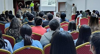 Karapınar'da öğrenciler güvenlik trafik için bilgilendirildi