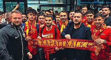 Kayserispor'a coşkulu karşılama