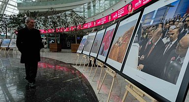 TUSAŞ'ın yerli ve milli ürünlerinin fotoğrafları Ankara Yüksek Hızlı Tren Garında sergileniyor