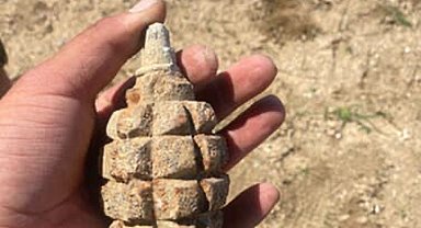 Ankara'da 104 yıllık patlamamış el bombası bulundu