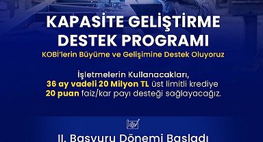 Bakan Kacır: "20 milyon lira üst limitli, 36 ay vadeli finansman için 20 puanlık faizkâr payı desteği sağlıyoruz"
