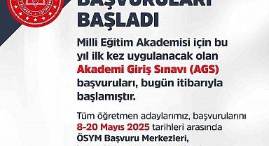 Bakan Tekin, AGS başvurularının başladığını duyurdu