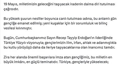 Fahrettin Altun'dan 19 Mayıs mesajı: "Milletimizin istiklal ve istikbal kararlılığıdır"