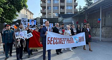 Rusya Büyükelçiliği'nde "Zafer Günü" kutlandı