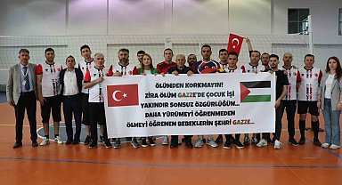 Sağlıkçılardan 'Filistin' hassasiyeti