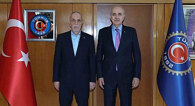 TBMM Başkanı Kurtulmuş, TÜRK-İŞ'i ziyaret etti