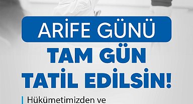 Türk Eğitim Sen'den arife gününün tam gün tatil edilmesini istedi