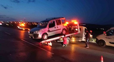 Ankara'da zincirleme trafik kazası: 1 yaralı