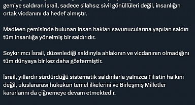 Bakan Tunç: "Katil İsrail, bir kez daha hukuk tanımazlığını gözler önüne sermiştir"