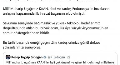 Fahrettin Altun: "Türkiye, KAAN ile 5. Nesil savaş uçağı ihraç eden sayılı ülkeler arasında"