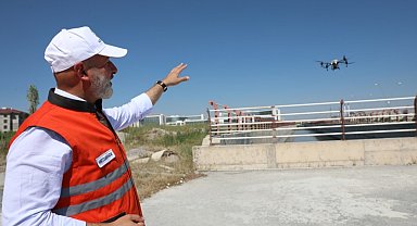 Kocasinan Belediyesi, drone ile tüm açık alanları ilaçlıyor