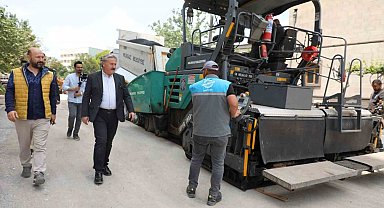 Melikgazi Belediyesi, 17 bölgede yol çalışması yapıyor