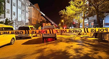 Polatlı'da 5 katlı binada yangın çıktı