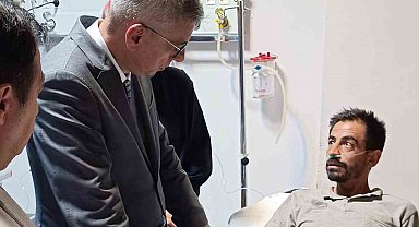 Bakan Memişoğlu'ndan Eskişehir'deki yangından yaralananlara ziyaret