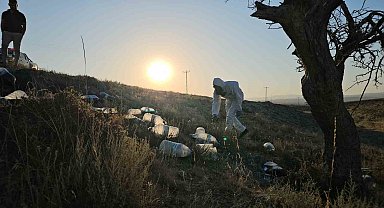 Boş arazideki siyah sıvı dolu bidonlar ekipleri harekete geçirdi