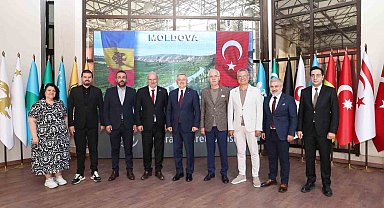 Görev süresinin sonuna yaklaşan Moldova Büyükelçisi Dmitri Croitor'dan ATO Başkanı Baran'a veda ziyareti