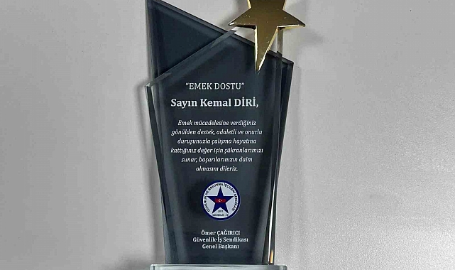 Güven-İş'ten İHA'ya ödül
