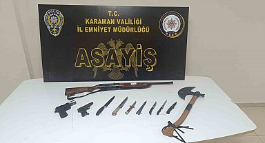 Karaman'da aranan 8 kişi tutuklandı